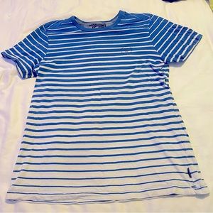 Blue and white striped jack jones tshirt